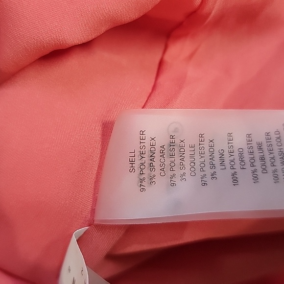 VINCE CAMUTO NWOT CORAL SHEATH DRESS SZ 2 - Picture 13 of 16